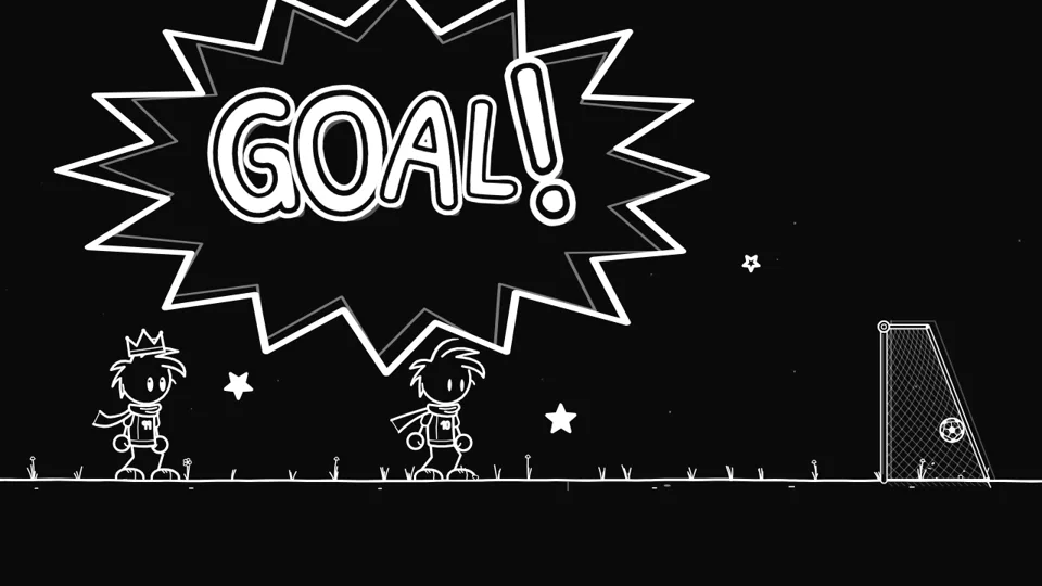 GOAL! burst above the pitch
